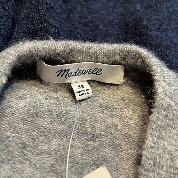 Madewell NWT Ryder Colorblock Sweater Cardigan - Picture 4 of 6